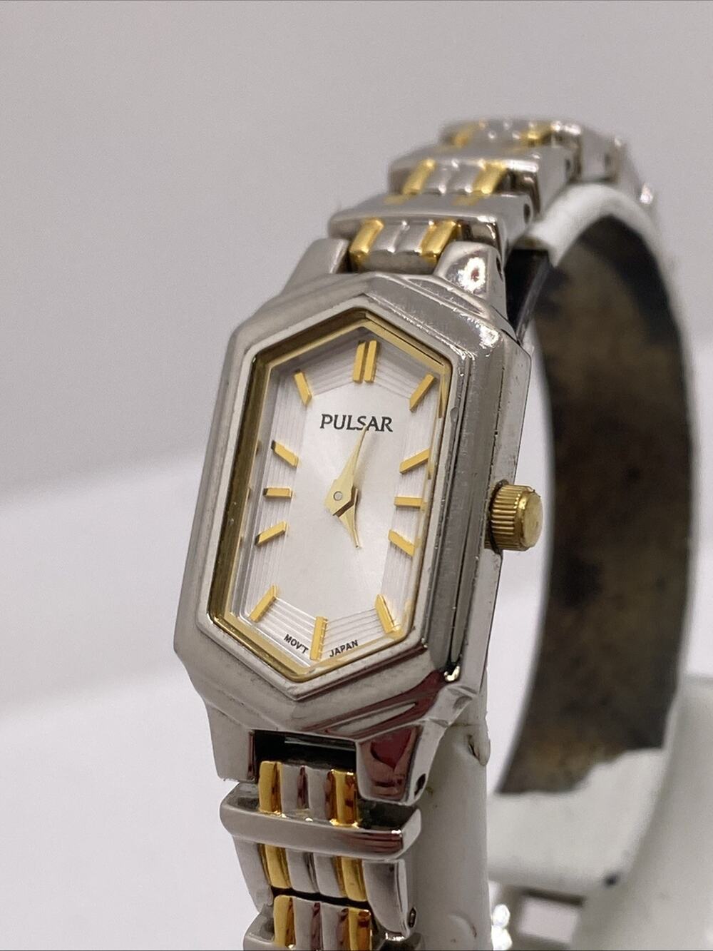 Vintage Pulsar By Seiko Womens Silver Watch New Battery